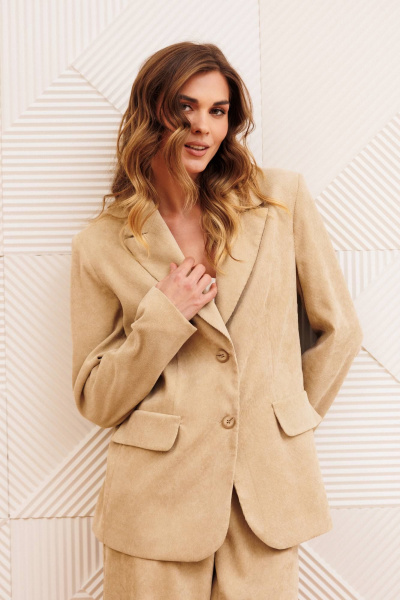 Жакет Gizart 15377 бежевый - фото 2