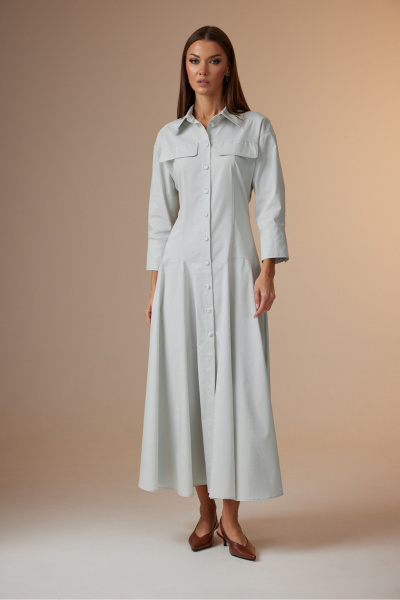 Платье N.O.W. 1673 cветло-серый - фото 3