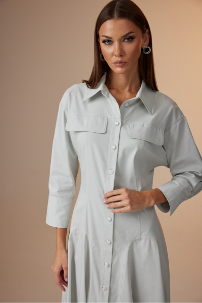 Платье N.O.W. 1673 cветло-серый - фото 2