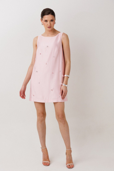 Платье ERTANNO 1003 розовый - фото 8