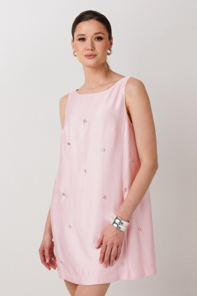 Платье ERTANNO 1003 розовый - фото 4