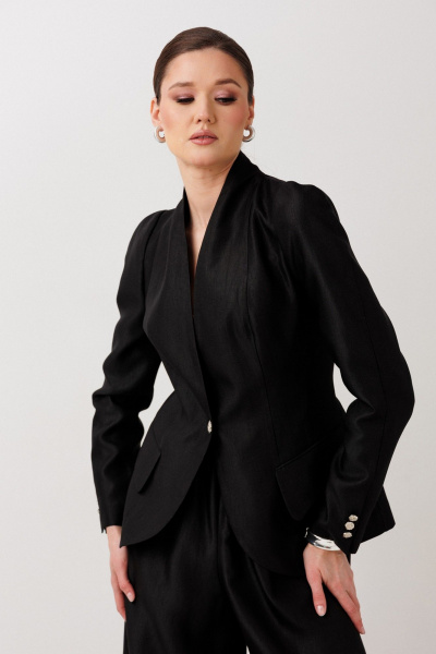 Жакет ERTANNO 1004 черный - фото 2