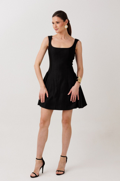 Платье ERTANNO 1007 черный - фото 9