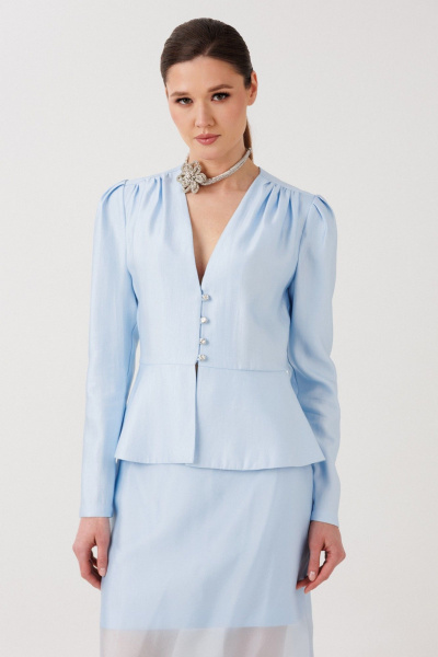 Жакет ERTANNO 1009 голубой - фото 9