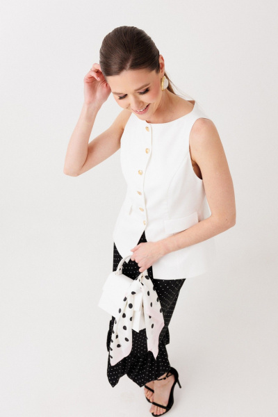 Жилет ERTANNO 1010 молочный - фото 9