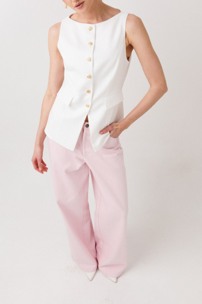 Жилет ERTANNO 1010 молочный - фото 7