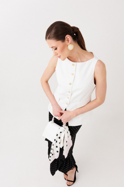 Жилет ERTANNO 1010 молочный - фото 4