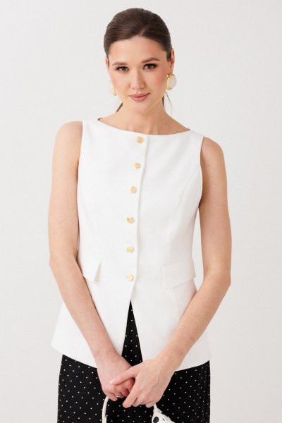 Жилет ERTANNO 1010 молочный - фото 1