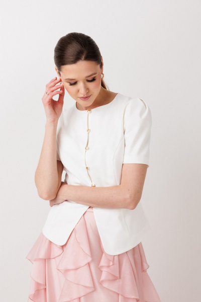 Жакет ERTANNO 1014 молочный - фото 8