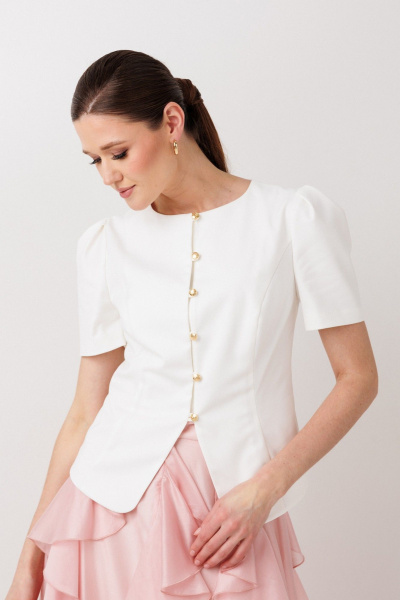 Жакет ERTANNO 1014 молочный - фото 1