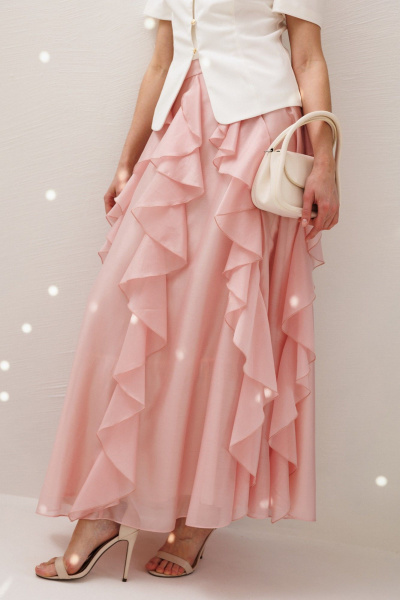 Юбка ERTANNO 1017 розовый - фото 6