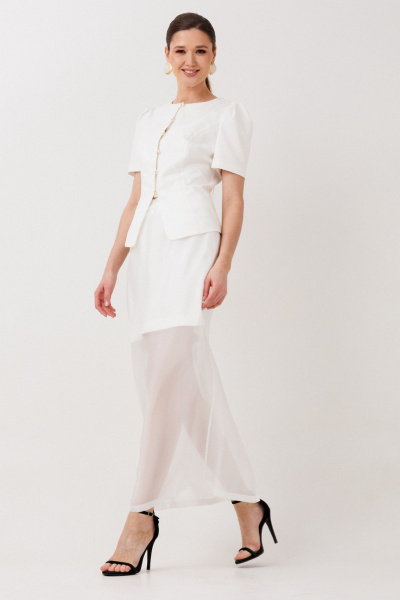 Юбка ERTANNO 1022 молочный - фото 8