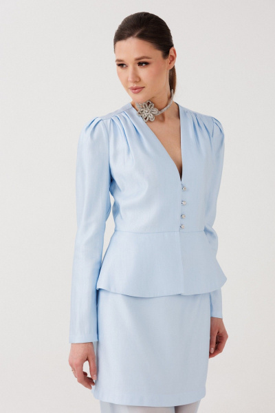 Юбка ERTANNO 1023 голубой - фото 8