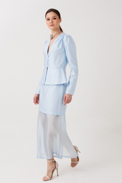 Юбка ERTANNO 1023 голубой - фото 4