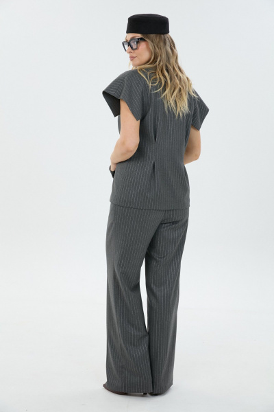 Брюки, жилет LM К132048 серая_полоска - фото 6