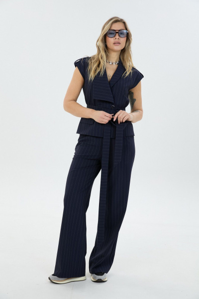 Брюки, жилет LM К126048 синяя_полоска - фото 5