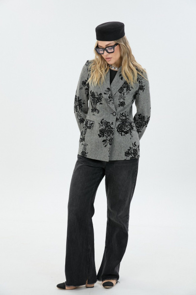 Жакет LM М66 флок_цветы - фото 7