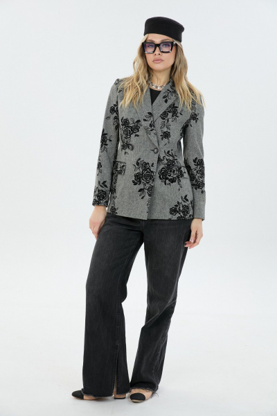 Жакет LM М66 флок_цветы - фото 6