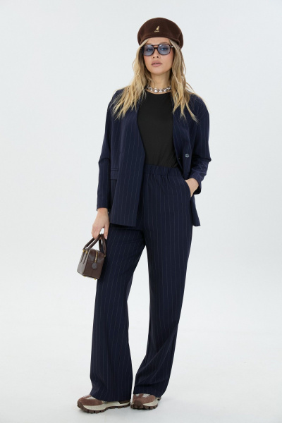 Брюки, жакет LM К178048 синяя_полоска - фото 4
