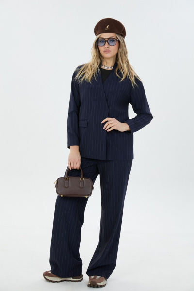 Брюки, жакет LM К178048 синяя_полоска - фото 2