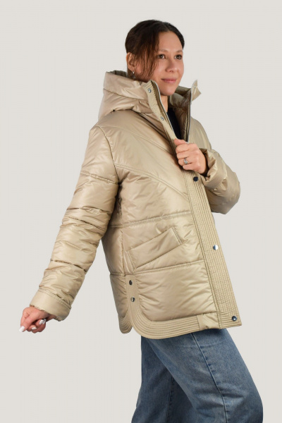 Куртка Нить 130-25 бежевый - фото 6