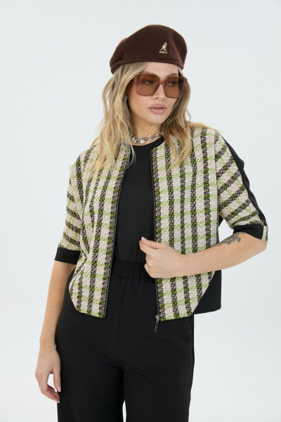 Брюки, джемпер LM К8248 черно-зеленый - фото 9