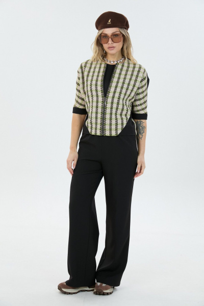 Брюки, джемпер LM К8248 черно-зеленый - фото 6