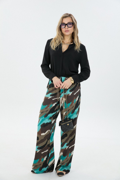 Блуза, брюки LM К187048 черный - фото 3