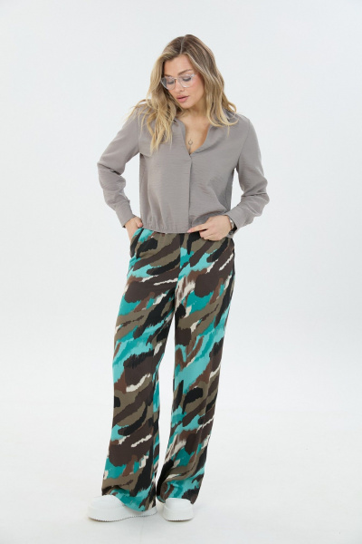 Блуза, брюки LM К187048 серый - фото 1