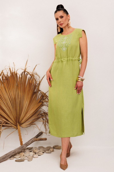 Платье Galean Style 894.2 салатовый - фото 16