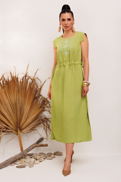 Платье Galean Style 894.2 салатовый - фото 13