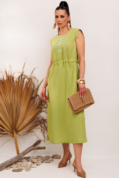 Платье Galean Style 894.2 салатовый - фото 12