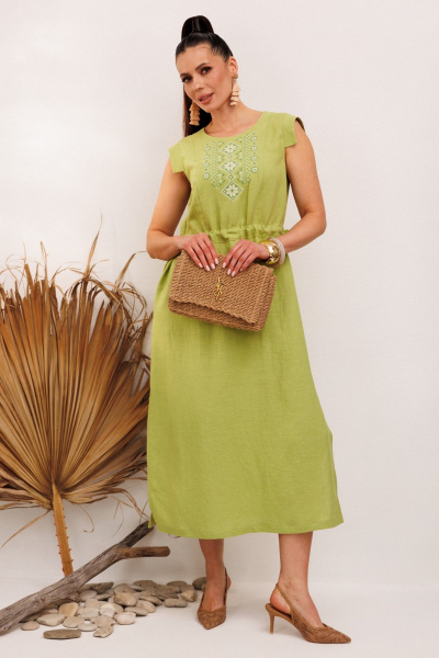 Платье Galean Style 894.2 салатовый - фото 10