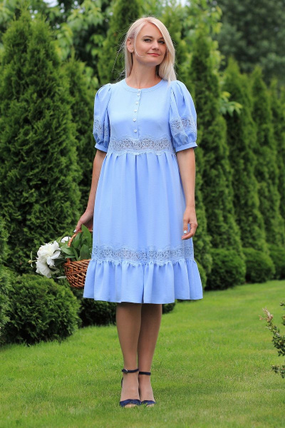 Платье MadameRita 5133 голубой - фото 6
