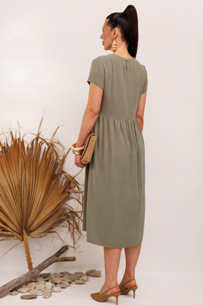 Платье Galean Style 965 хаки - фото 17