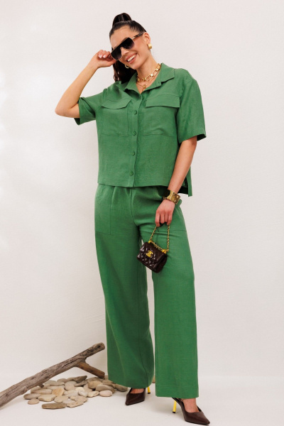 Брюки, жакет Galean Style 982.1 зеленый - фото 20