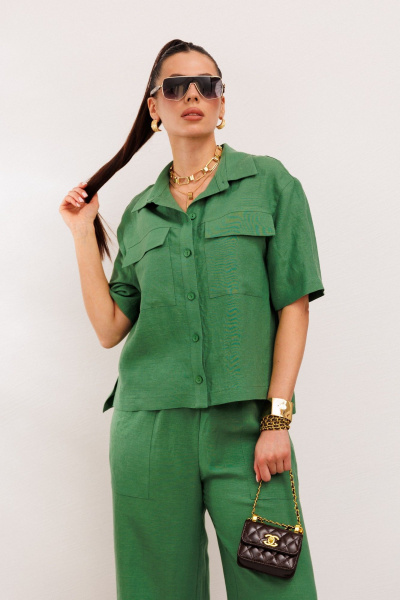 Брюки, жакет Galean Style 982.1 зеленый - фото 19