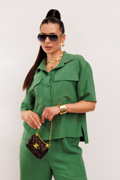 Брюки, жакет Galean Style 982.1 зеленый - фото 18