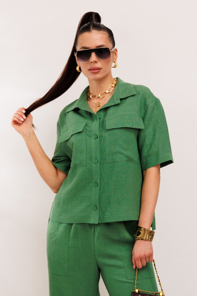 Брюки, жакет Galean Style 982.1 зеленый - фото 15