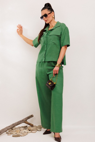 Брюки, жакет Galean Style 982.1 зеленый - фото 13