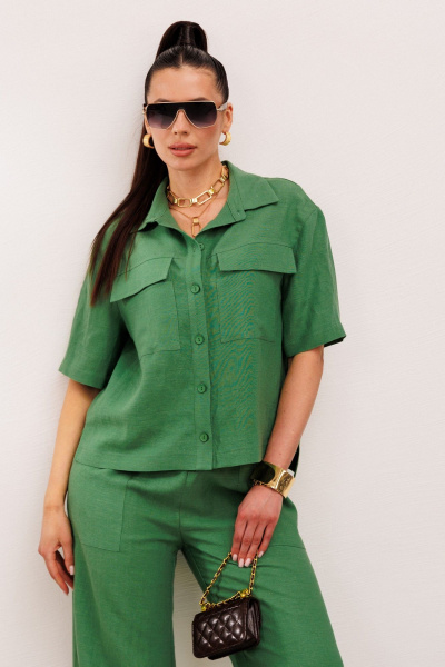 Брюки, жакет Galean Style 982.1 зеленый - фото 11