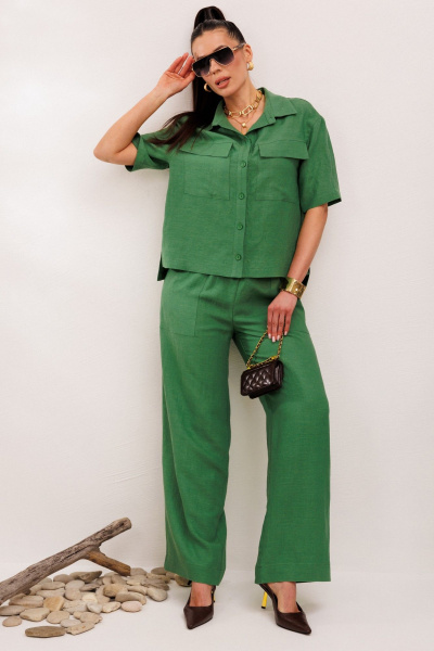 Брюки, жакет Galean Style 982.1 зеленый - фото 10