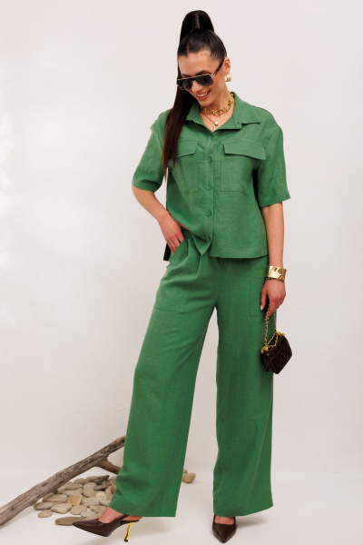 Брюки, жакет Galean Style 982.1 зеленый - фото 9