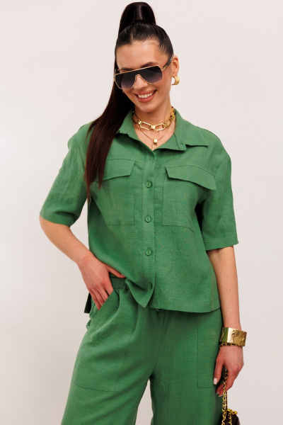 Брюки, жакет Galean Style 982.1 зеленый - фото 8