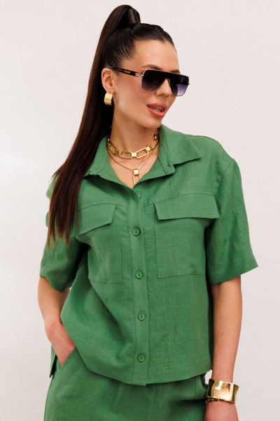 Брюки, жакет Galean Style 982.1 зеленый - фото 7