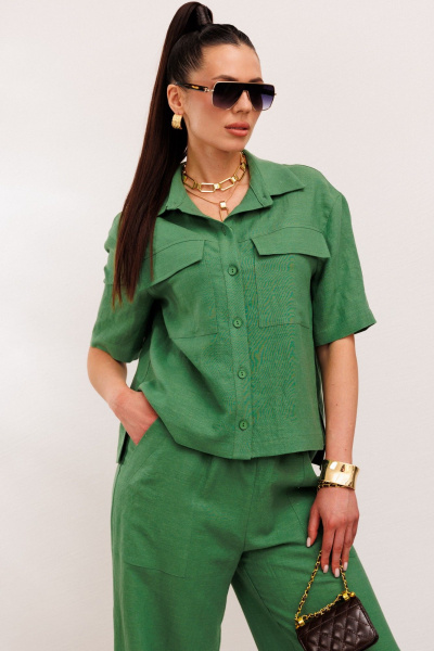 Брюки, жакет Galean Style 982.1 зеленый - фото 6