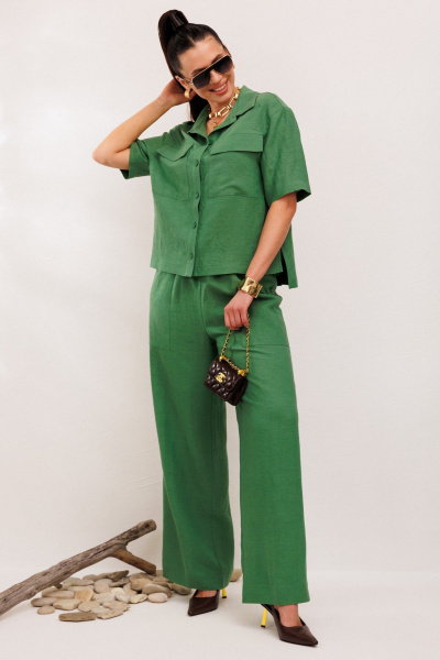 Брюки, жакет Galean Style 982.1 зеленый - фото 3