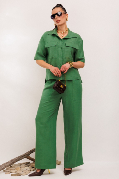 Брюки, жакет Galean Style 982.1 зеленый - фото 2