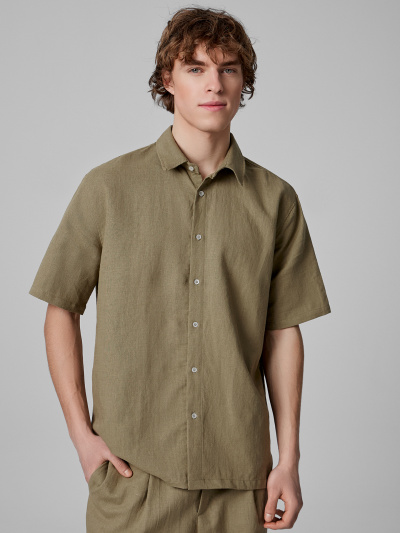 Рубашка Mark Formelle 111847/1/25-5667Ц-9 хаки - фото 1