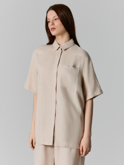 Рубашка Mark Formelle 112855-1/1/25-40866Ц-9 св.бежевый - фото 1